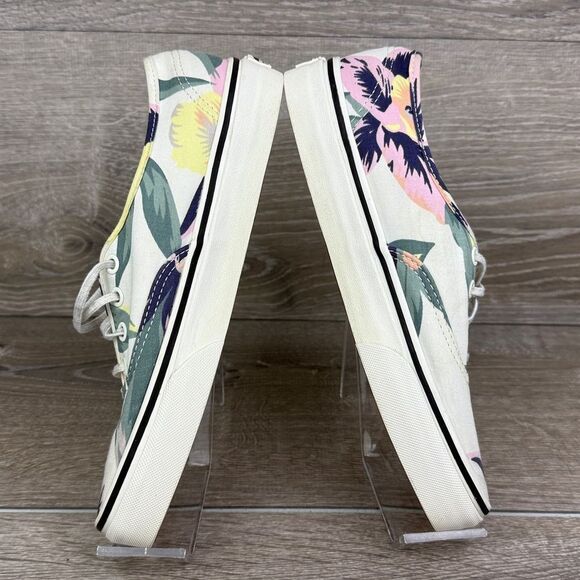 Vans Authentic Vintage Floral Marshmallow Women’s Sz 7.5 Canvas Low Top Sneaker - Picture 9 of 11